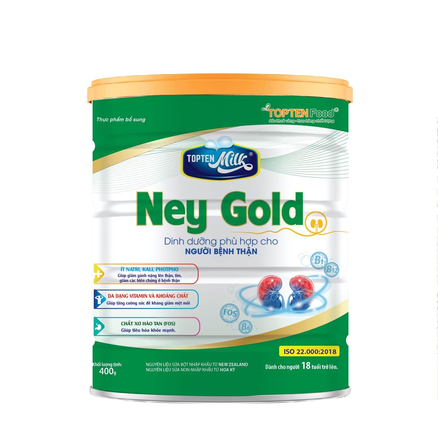 Ney Gold - Sữa Bột Dành Cho Người Bệnh Thận(Hộp 750g)