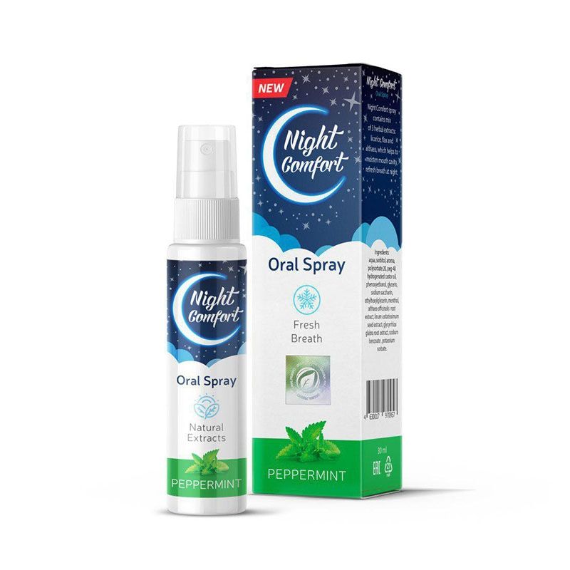 Night Comfort - Xịt Hỗ Trợ Giảm Ngáy Ngủ Hiệu Quả(Chai 30ml)
