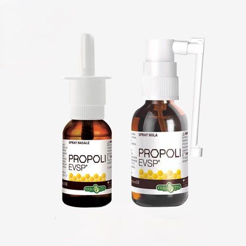 Combo Spray Nasale Propoli.Evsp (xịt mũi) và Spray Gola Propoli.Evsp (xịt họng) - Loại bỏ triệu chứng và kháng khuẩn tai mũi họng