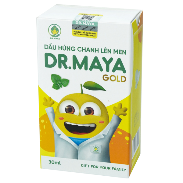 Dầu Húng Chanh Lên Men Dr. Maya Gold Hỗ Trợ Hạ Sốt & Cải Thiện Các Triệu Chứng Đường Hô Hấp Lọ 30ml