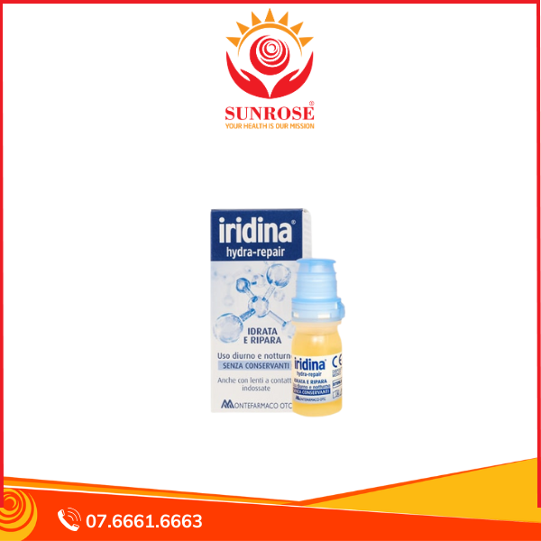 Nước Mắt Nhân Tạo Iridina Hỗ Trợ Giữ Ẩm & Bảo Vệ Sức Khoẻ Thị Lực Lọ 10ml