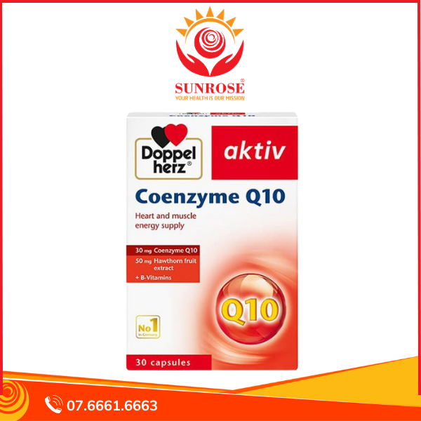 Coenzyme Q10 - Hỗ trợ tim mạch, hễ miện dịch, Vitamin - Hộp 30 viên