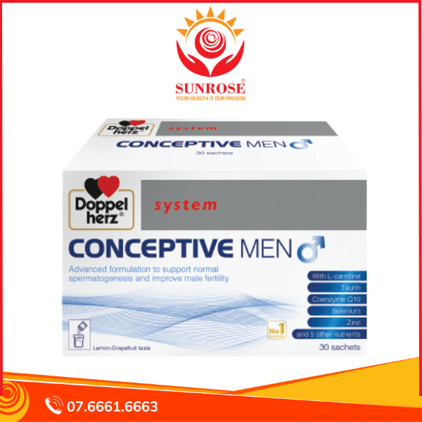 Conceptive Men - Hỗ trợ cải thiện sinh lý nam giới - Hộp 30 gói