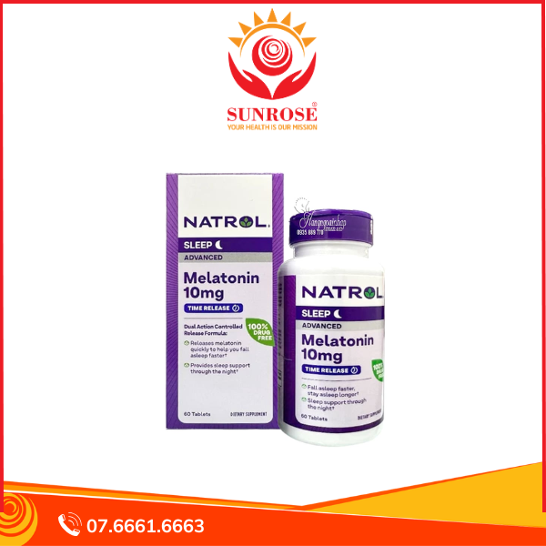 Natrol Melatonin 10mg - Viên Uống Hỗ Trợ Điều Hoà Giấc Ngủ Sâu Ngon