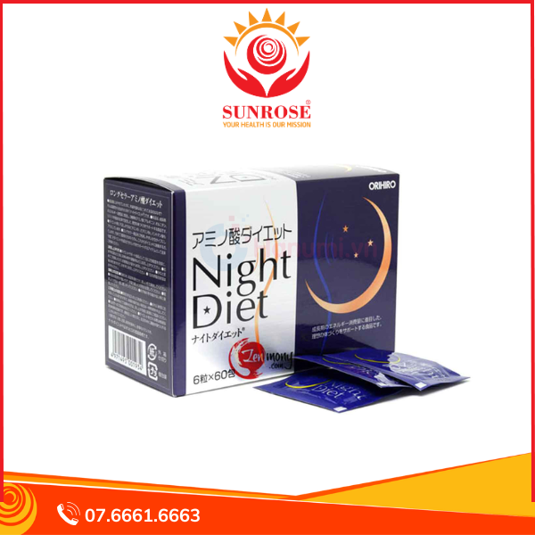 Night Diet Orihiro - Viên Giảm Cân Ban Đêm Hiệu Quả Nhật Bản