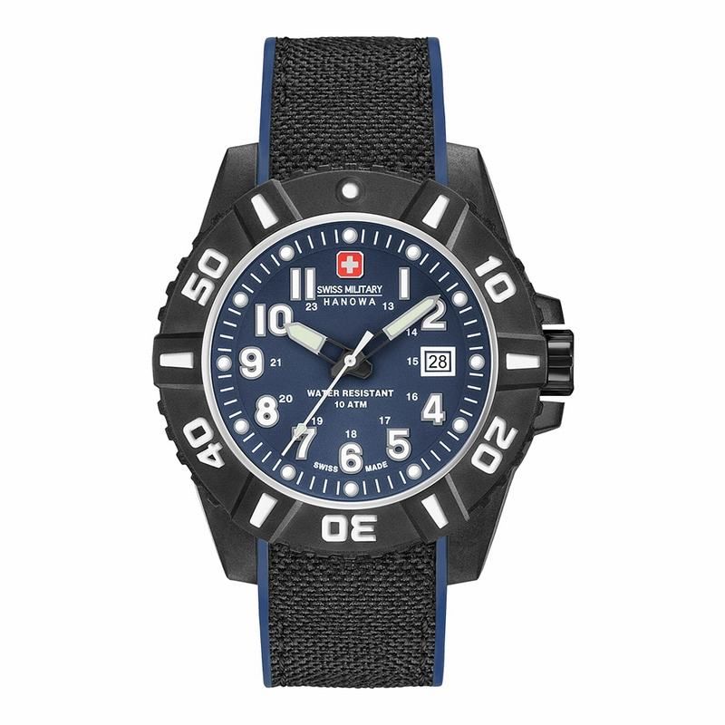 Đồng hồ Nam Swiss Military Hanowa - 06-4309.17.003 - Vải dệt + Silicone