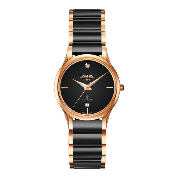 Đồng hồ Nữ Roamer - 657844 49 59 60 - Dây Kim Loại - Đá Ceramic
