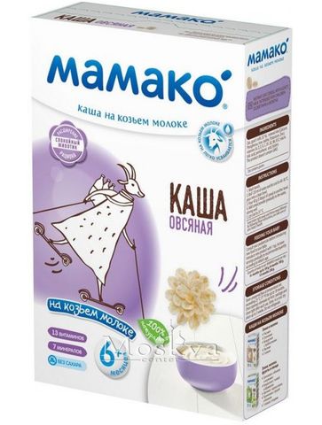 Bột Ăn Dặm Sữa Dê Mamako Yến Mạch 200G Của Nga