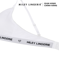 Combo 3 Áo Ngực Cotton Không Gọng Mút Mỏng Lưng Logo Thời Trang BeingMe Miley Lingerie