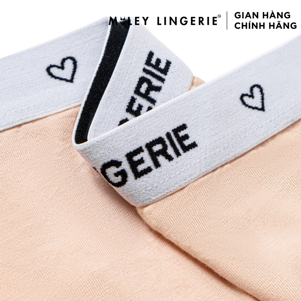 Bộ Quần Áo Cho Nữ Áo Ngực Cotton Có Gọng Và Quần Đồng Bộ Lưng Logo BeingMe Miley Lingerie