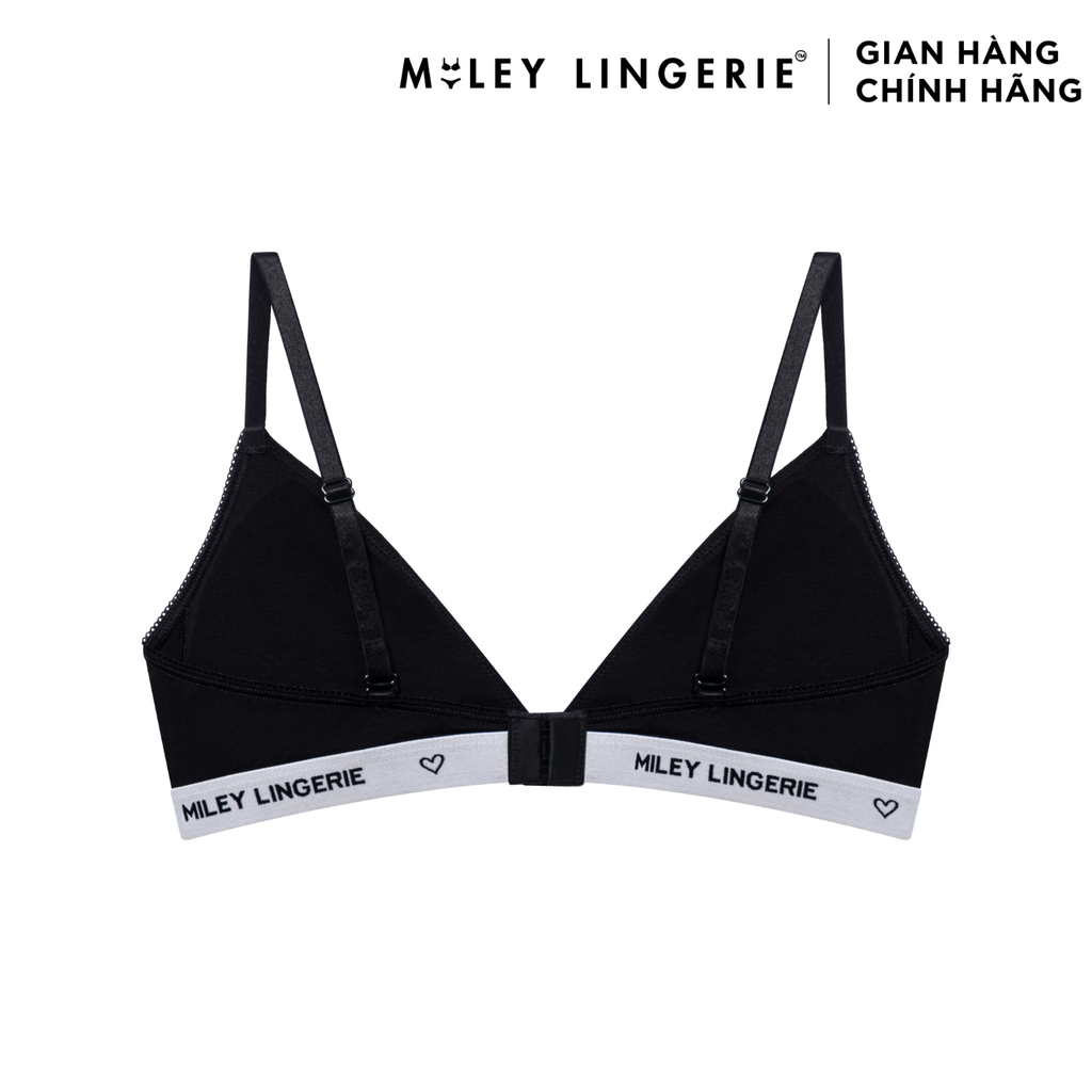 Áo Ngực Cổ V Vải Sợi Thiên Nhiên Lưng Logo Being Me Miley Lingerie