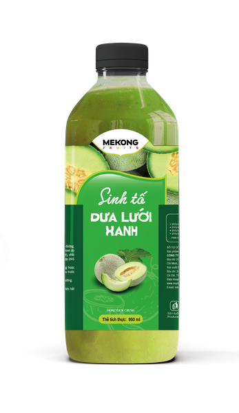  SINH TỐ TRÁI CÂY VỊ DƯA LƯỚI XANH - GANAFARM FRUIT CRUSH (950ML) 