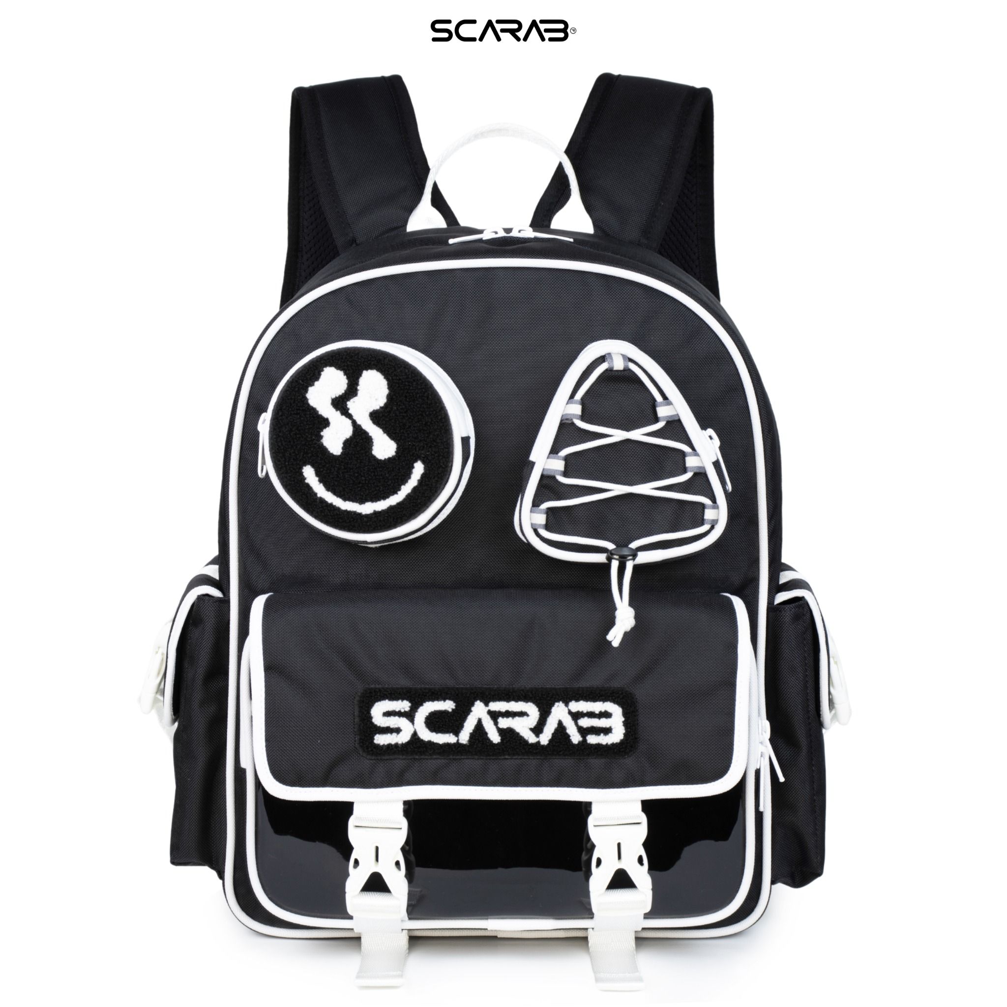 SHAPES BACKPACK SS2 - BLACK WHITE