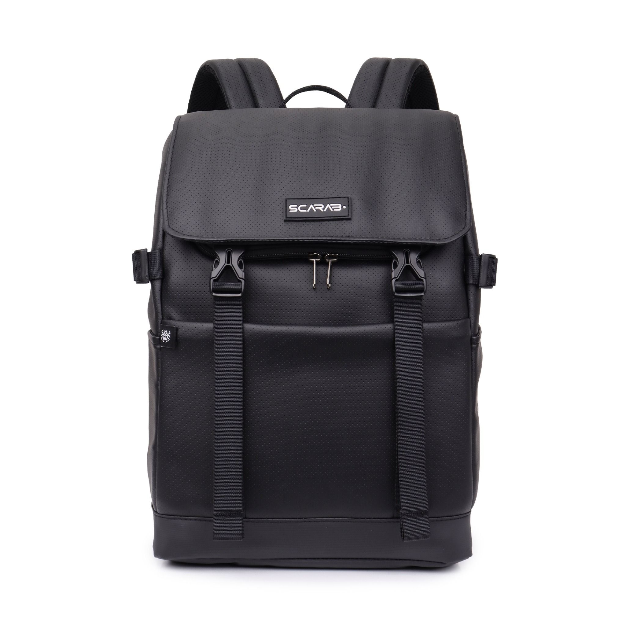  Urban Leather Backpack - Black 