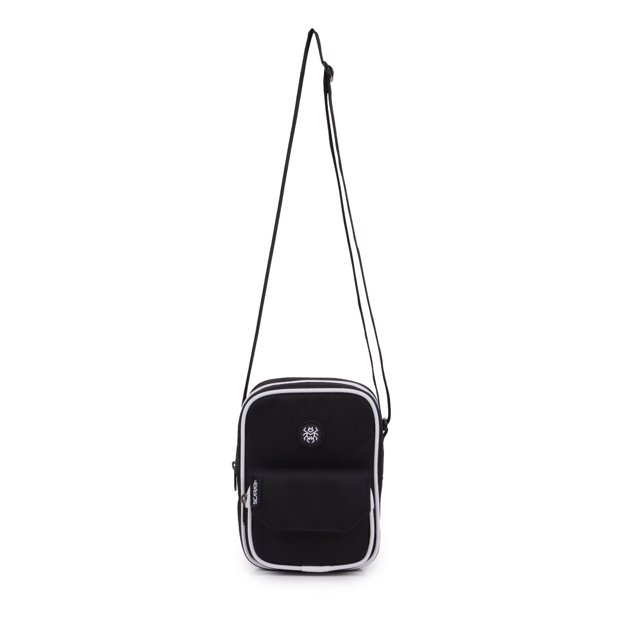  Scarab Daypack Shoulder Bag - Black White 