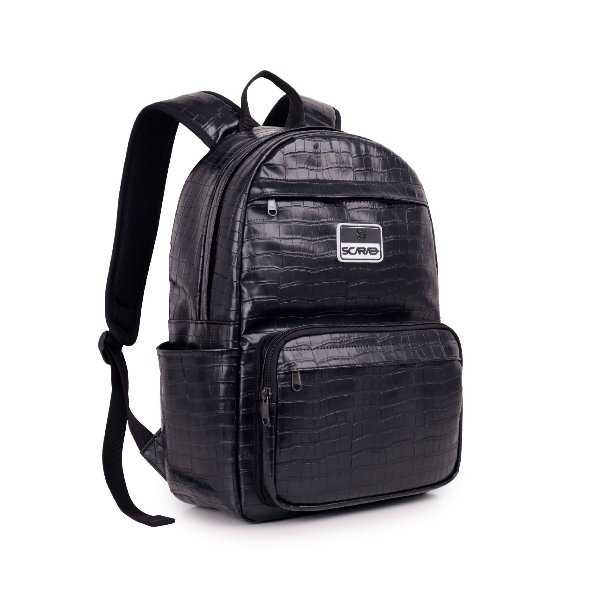  Multi Leather Backpack - Alligator 