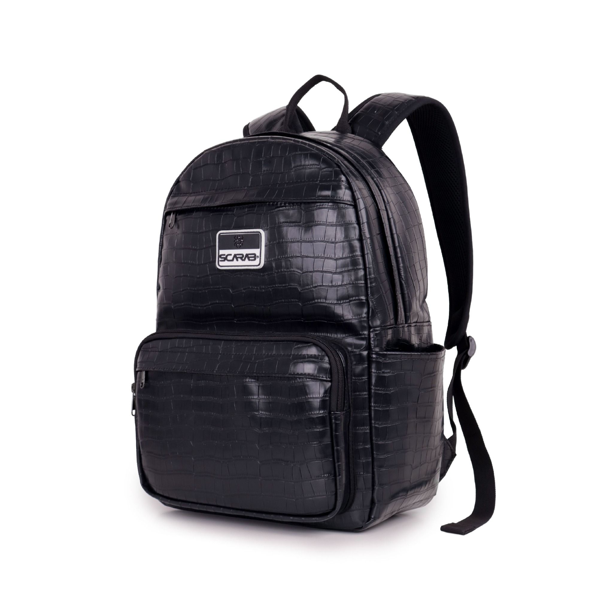  Multi Leather Backpack - Alligator 