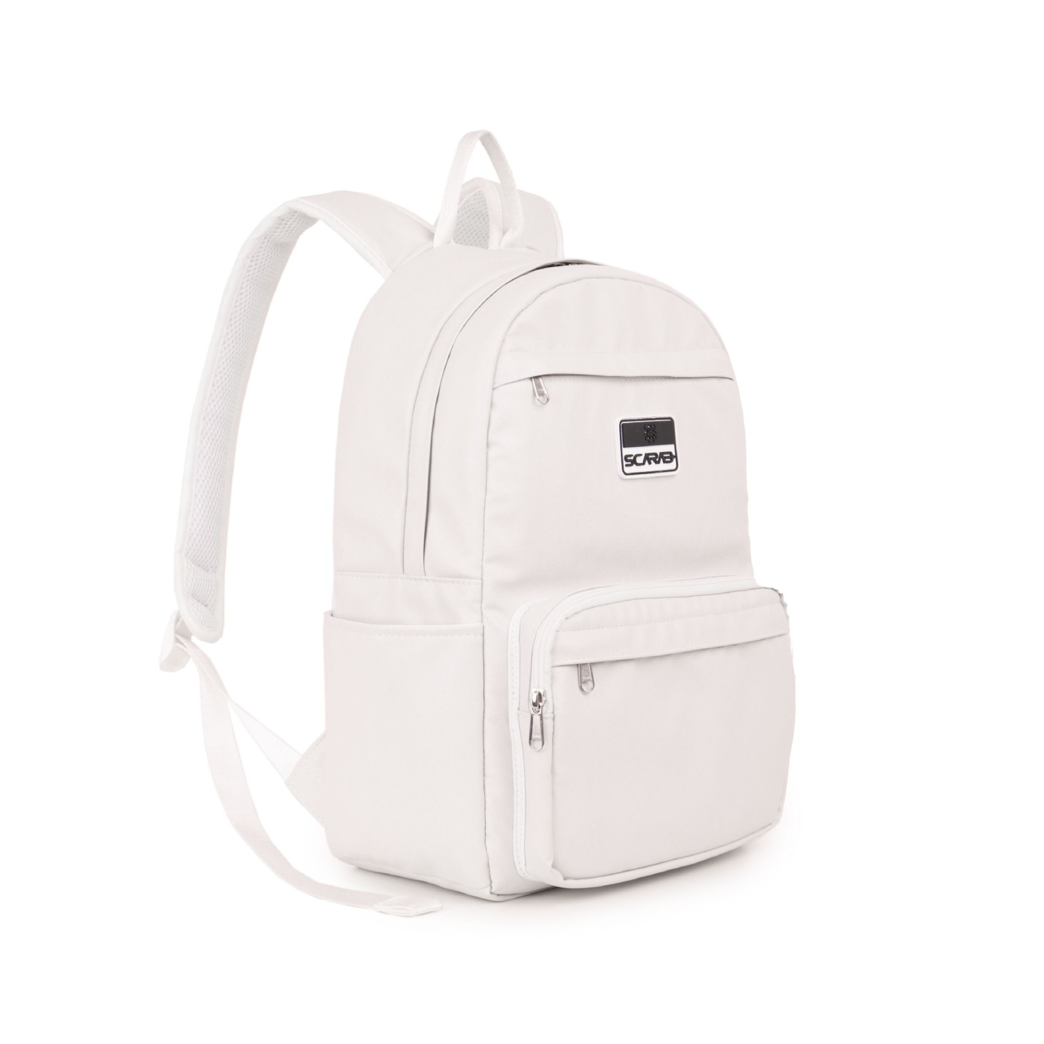  Multi Leather Backpack - White 