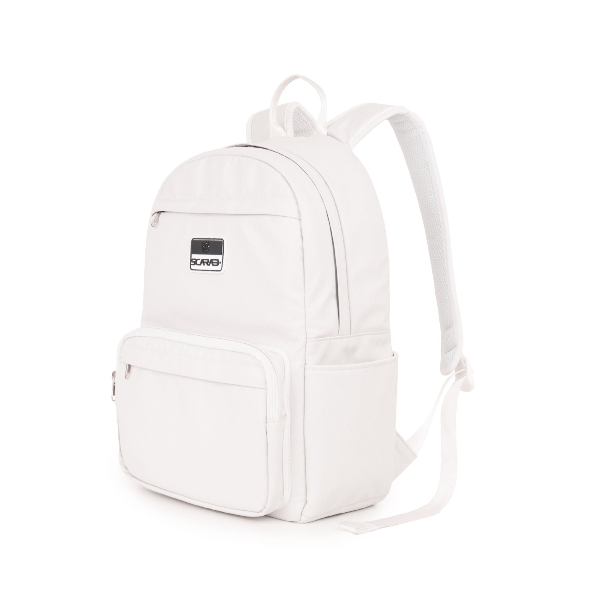  Multi Leather Backpack - White 