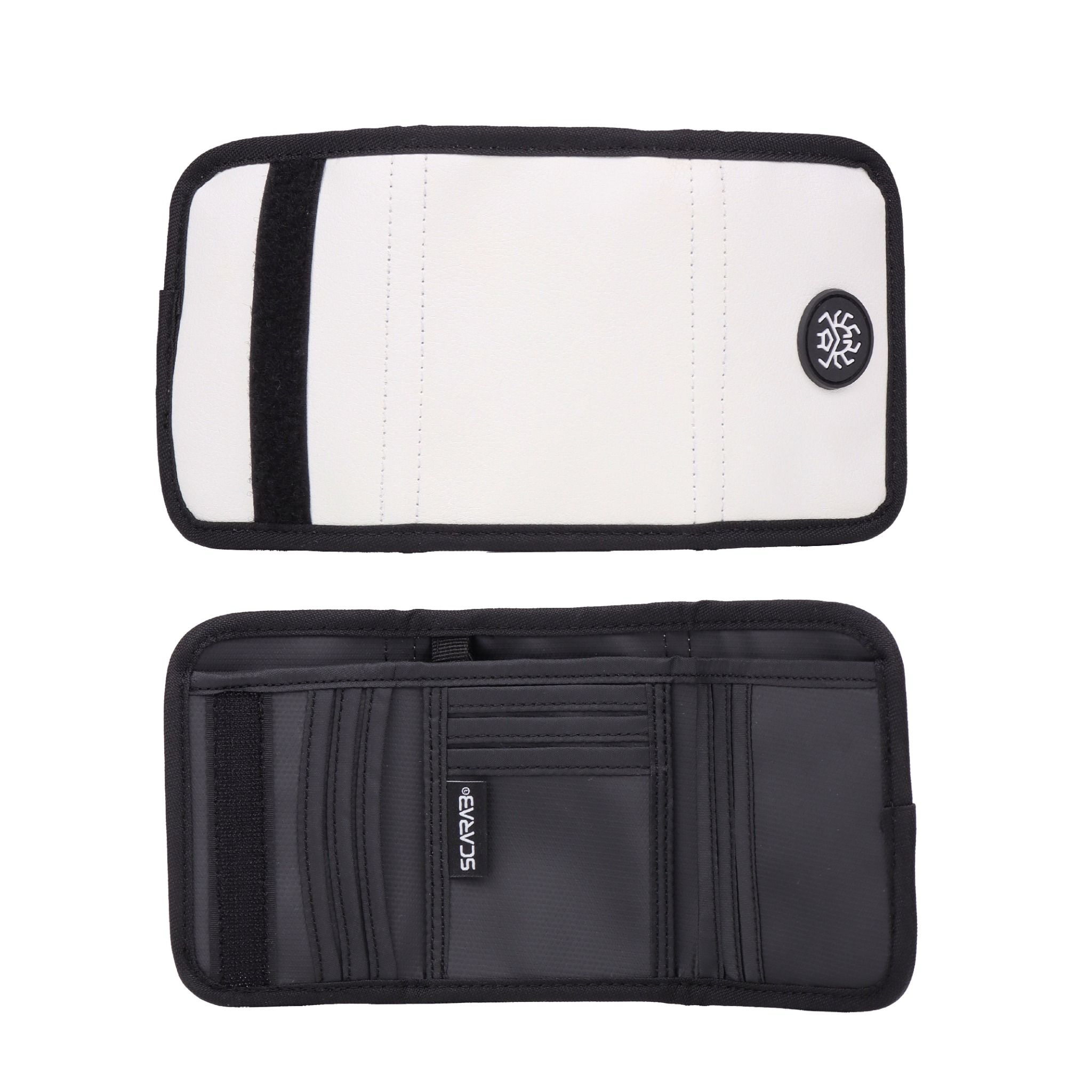  Scarab Trifold Wallet - White 