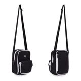 Scarab Daypack Shoulder Bag - Black White