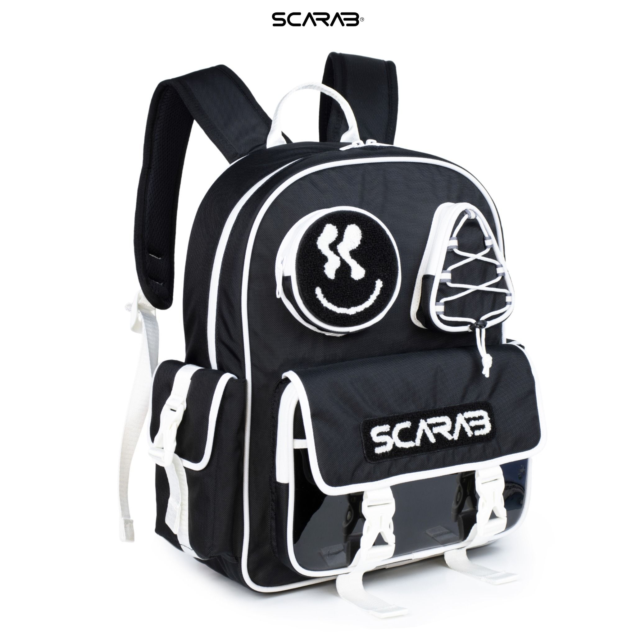 SHAPES BACKPACK SS2 - BLACK WHITE