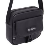 Scarab Urban Leather Shoulder Bag - Black