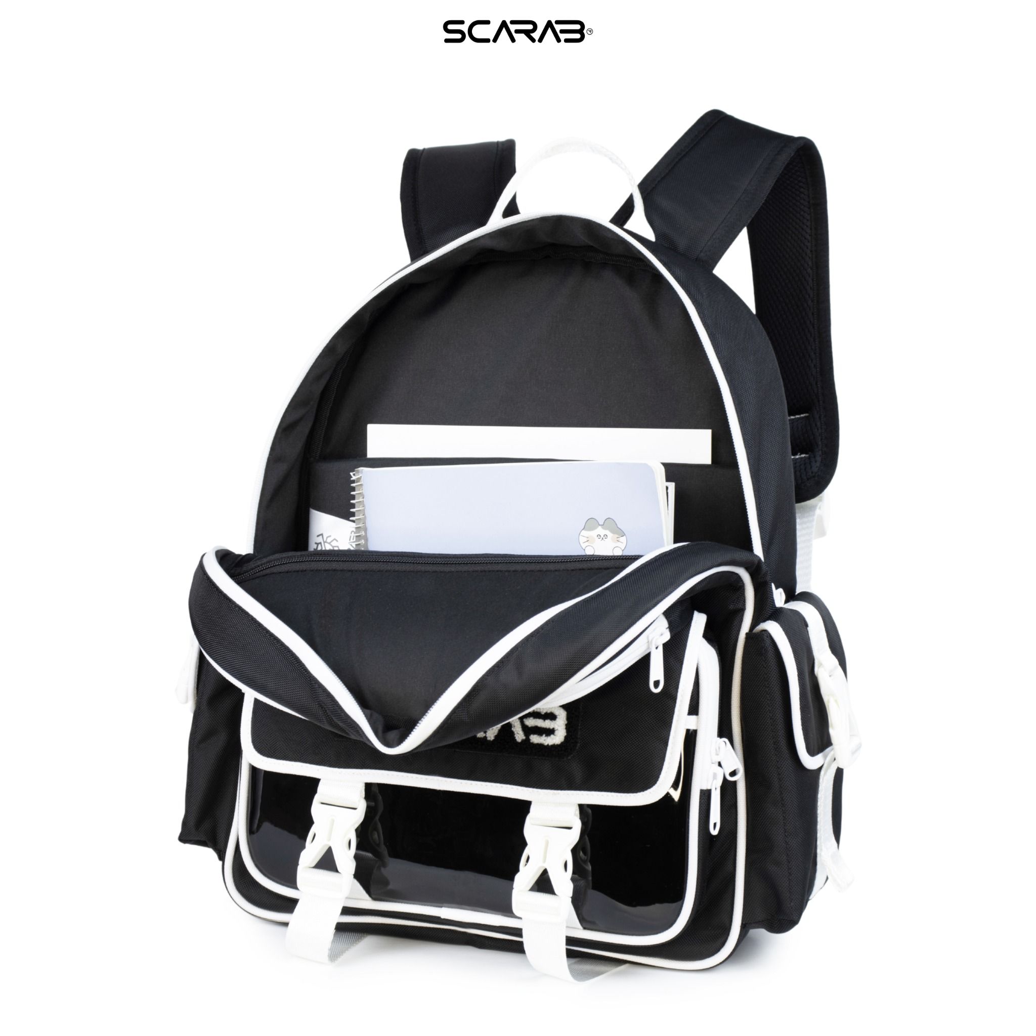 SHAPES BACKPACK SS2 - BLACK WHITE