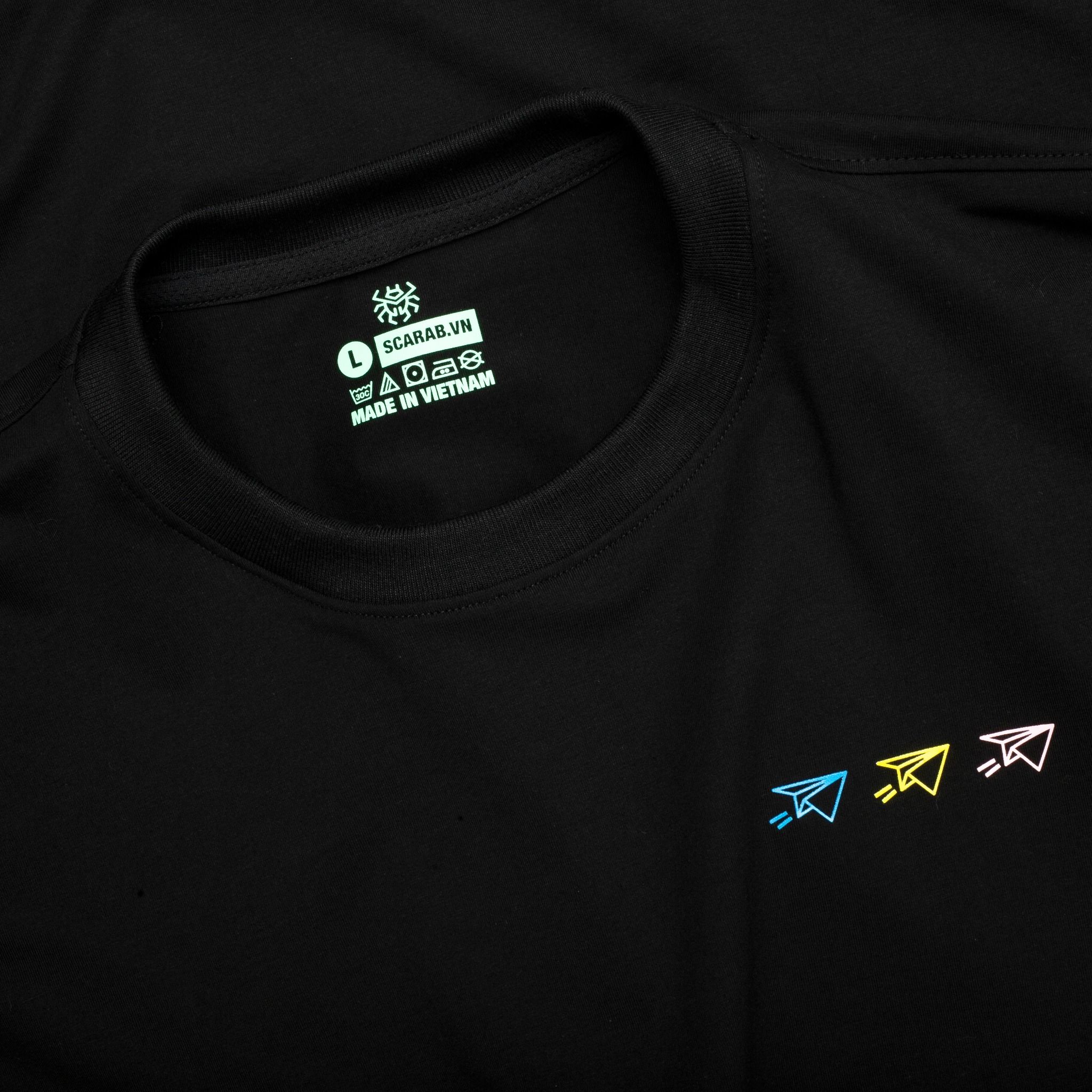 T-SHIRT FLY BLACK