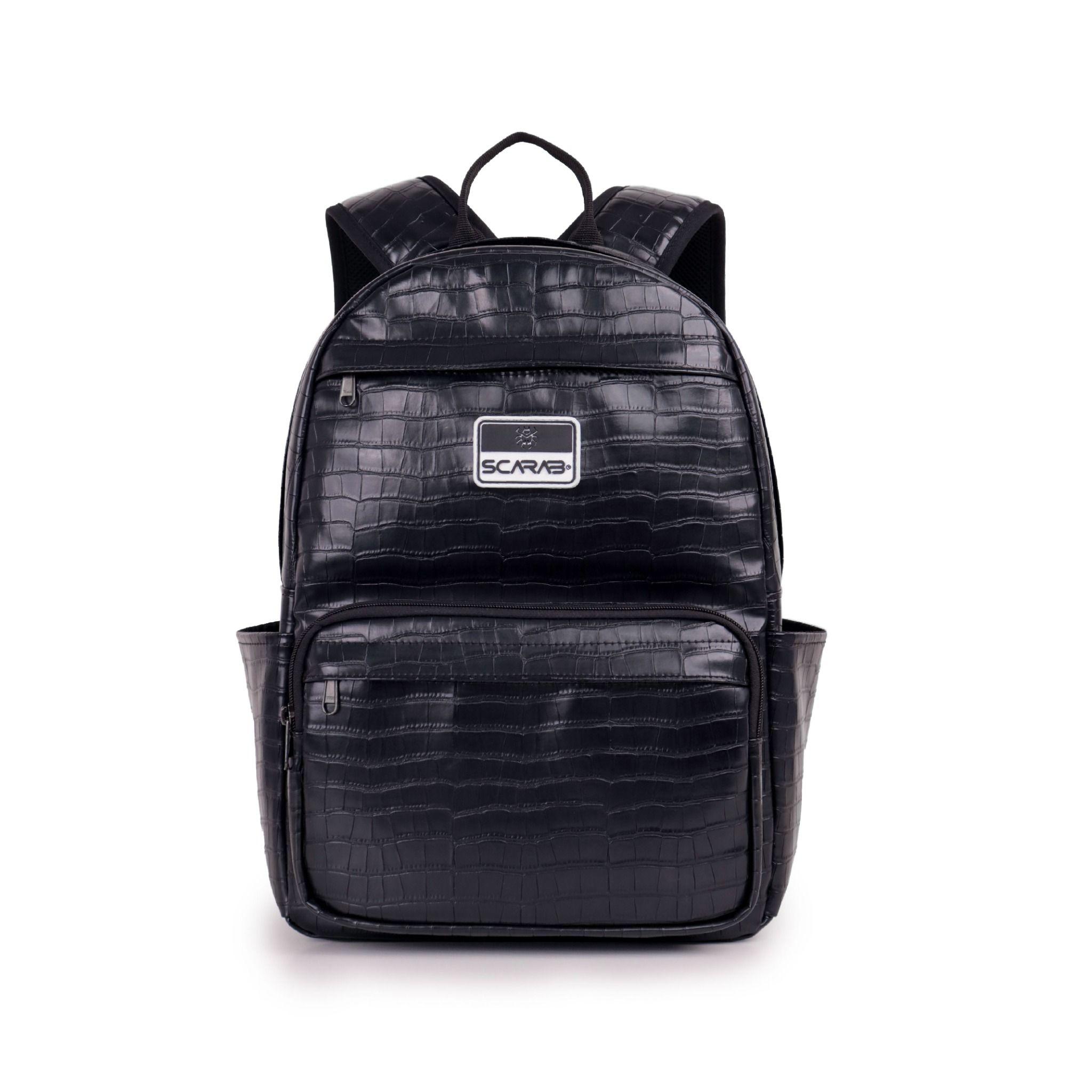  Multi Leather Backpack - Alligator 