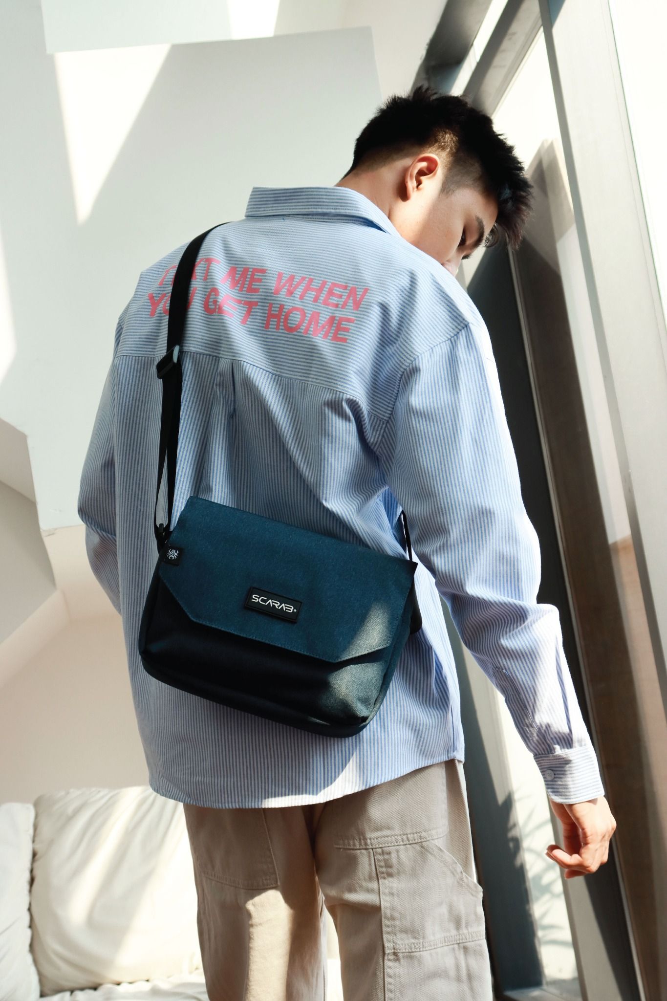  Forewing Messenger Bag - Charcoal Blue 