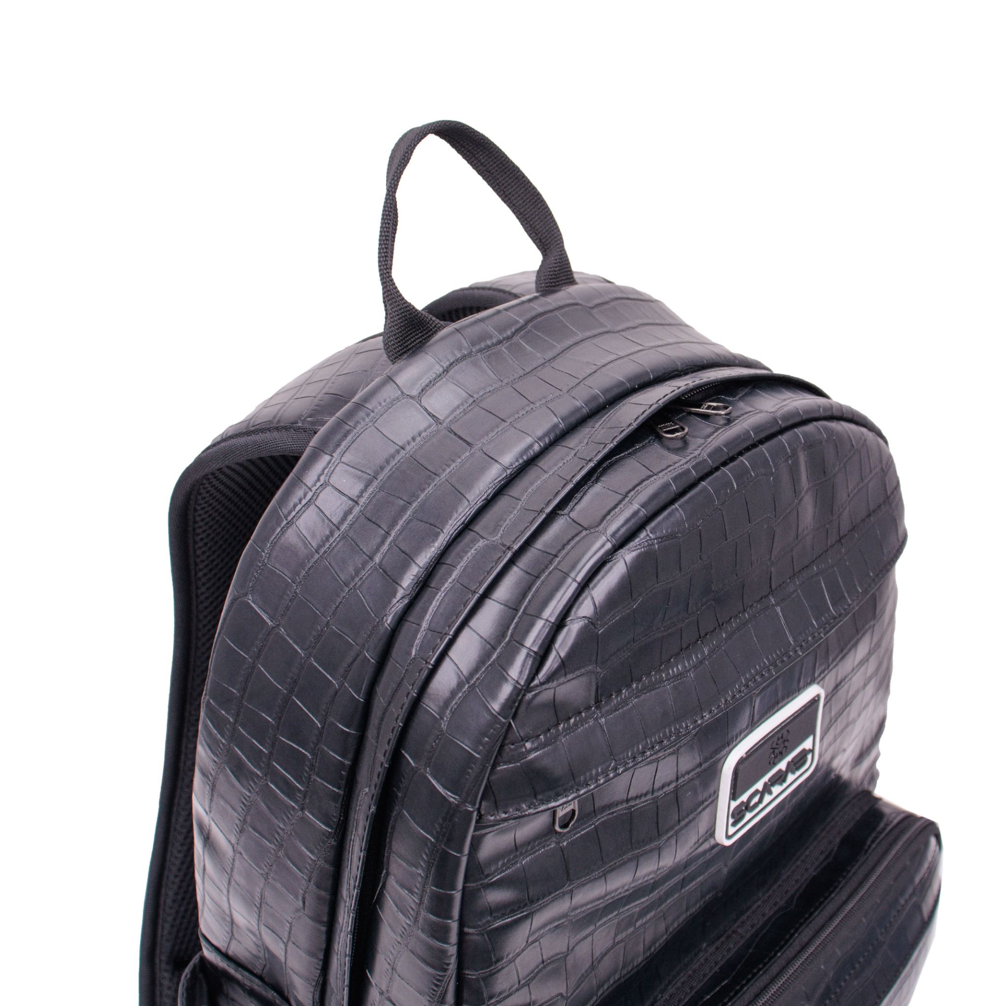  Multi Leather Backpack - Alligator 