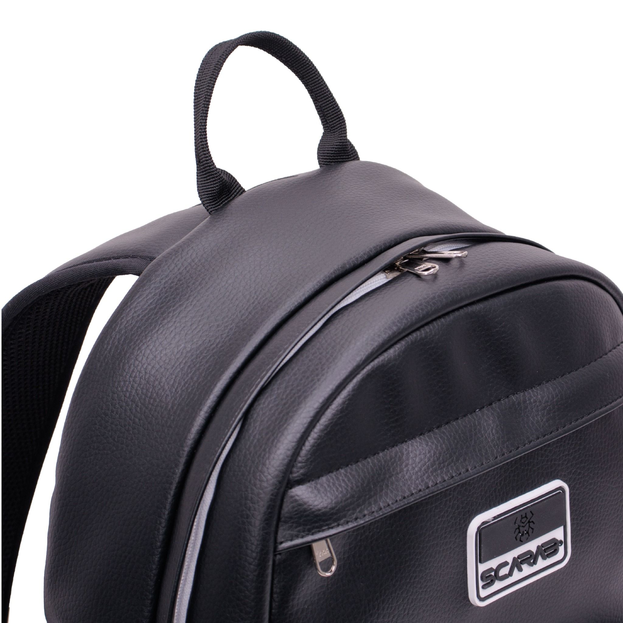  Multi Leather Backpack - Black 