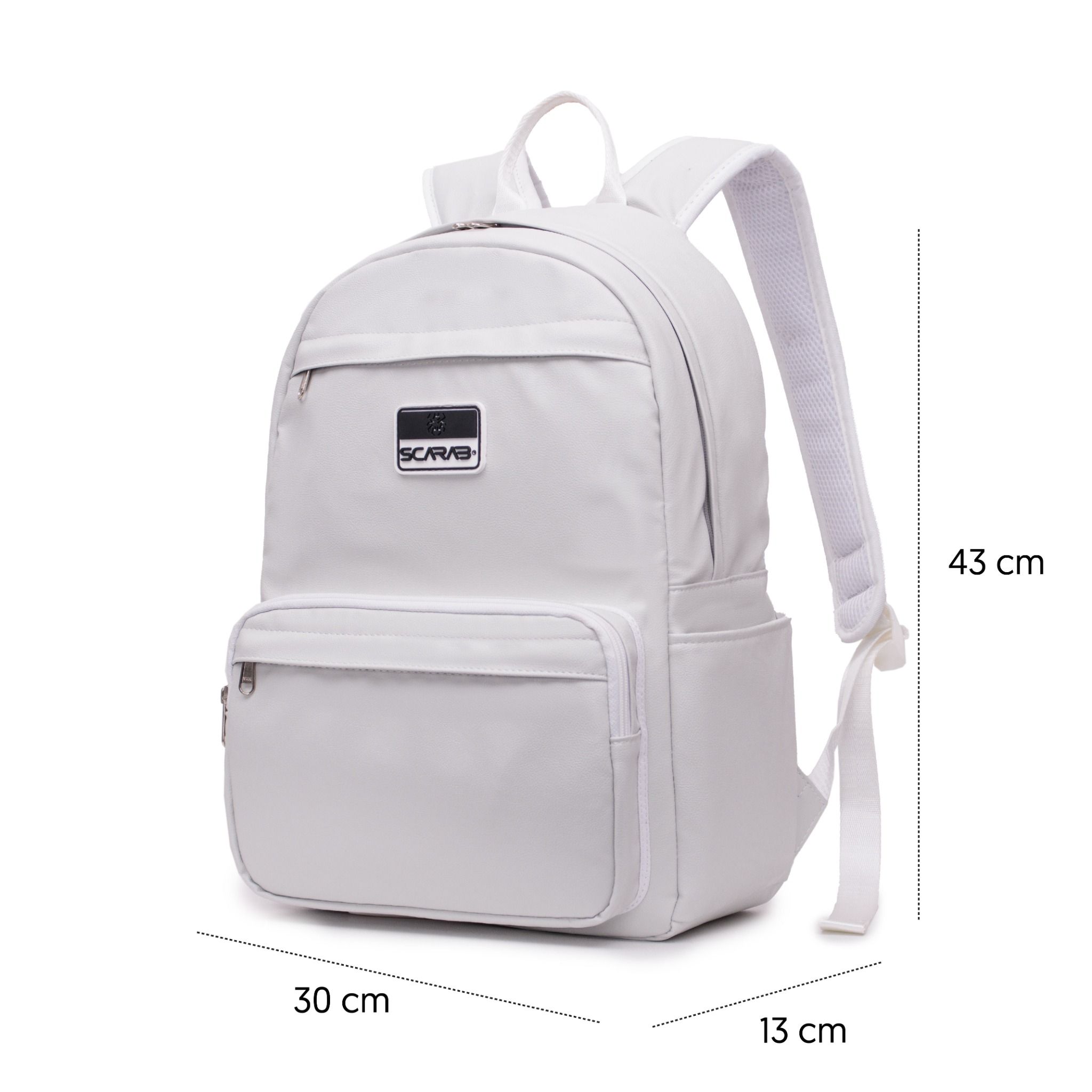  Multi Leather Backpack - Grey 
