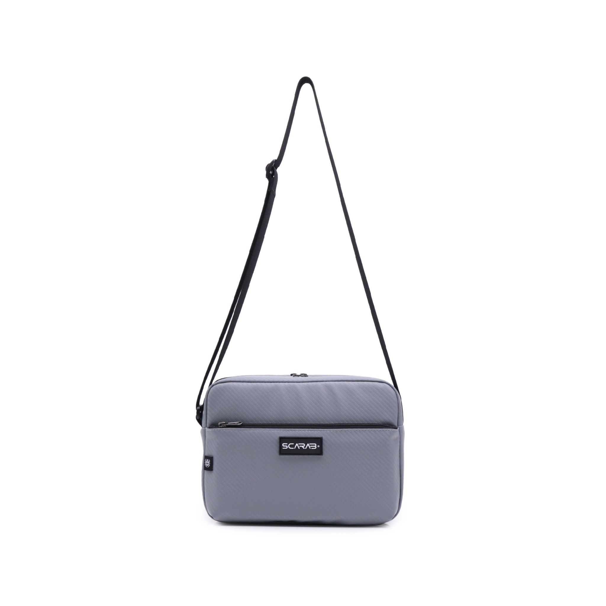  Plain Messenger Bag - Grey 