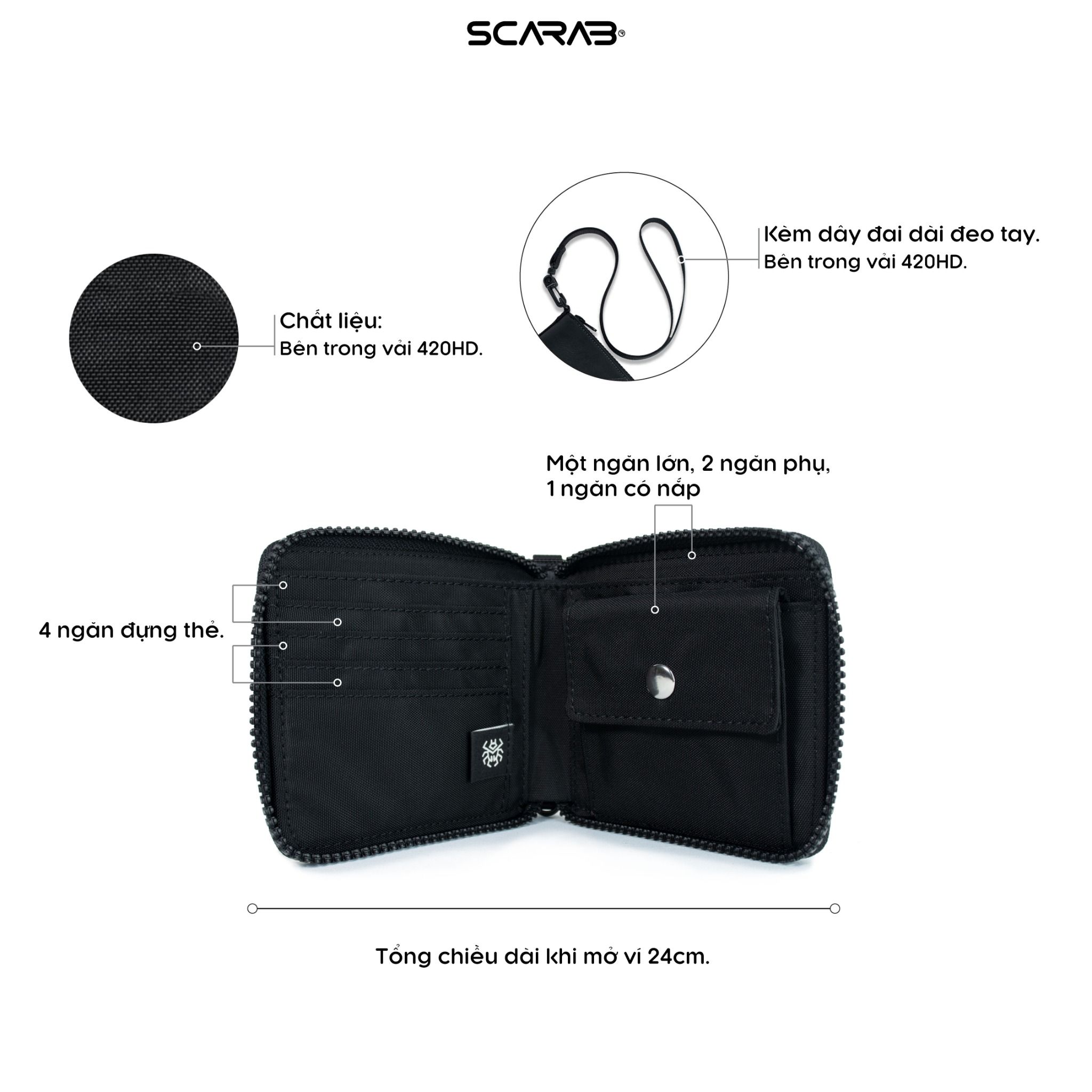 HALF-SQUARE WALLET