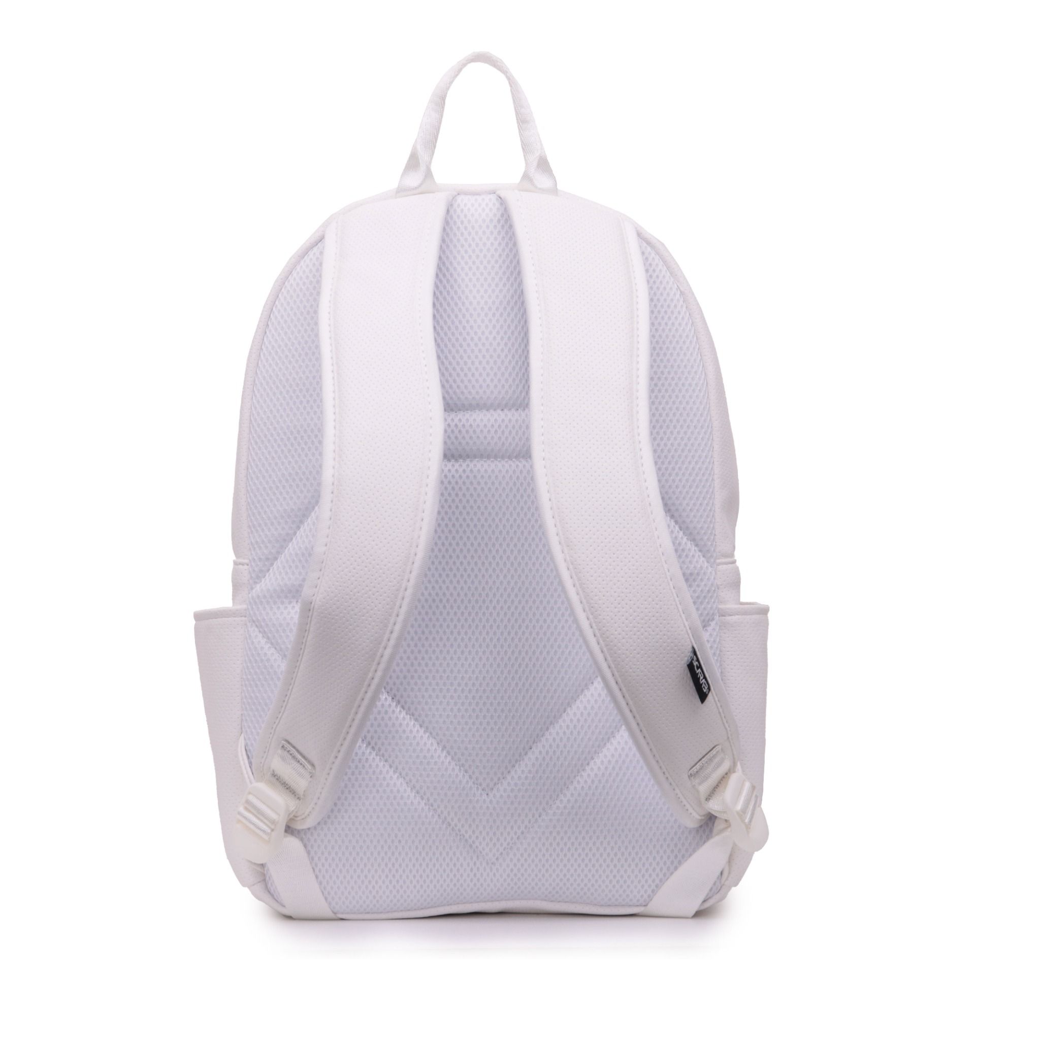  Multi Leather Backpack - White Dot 