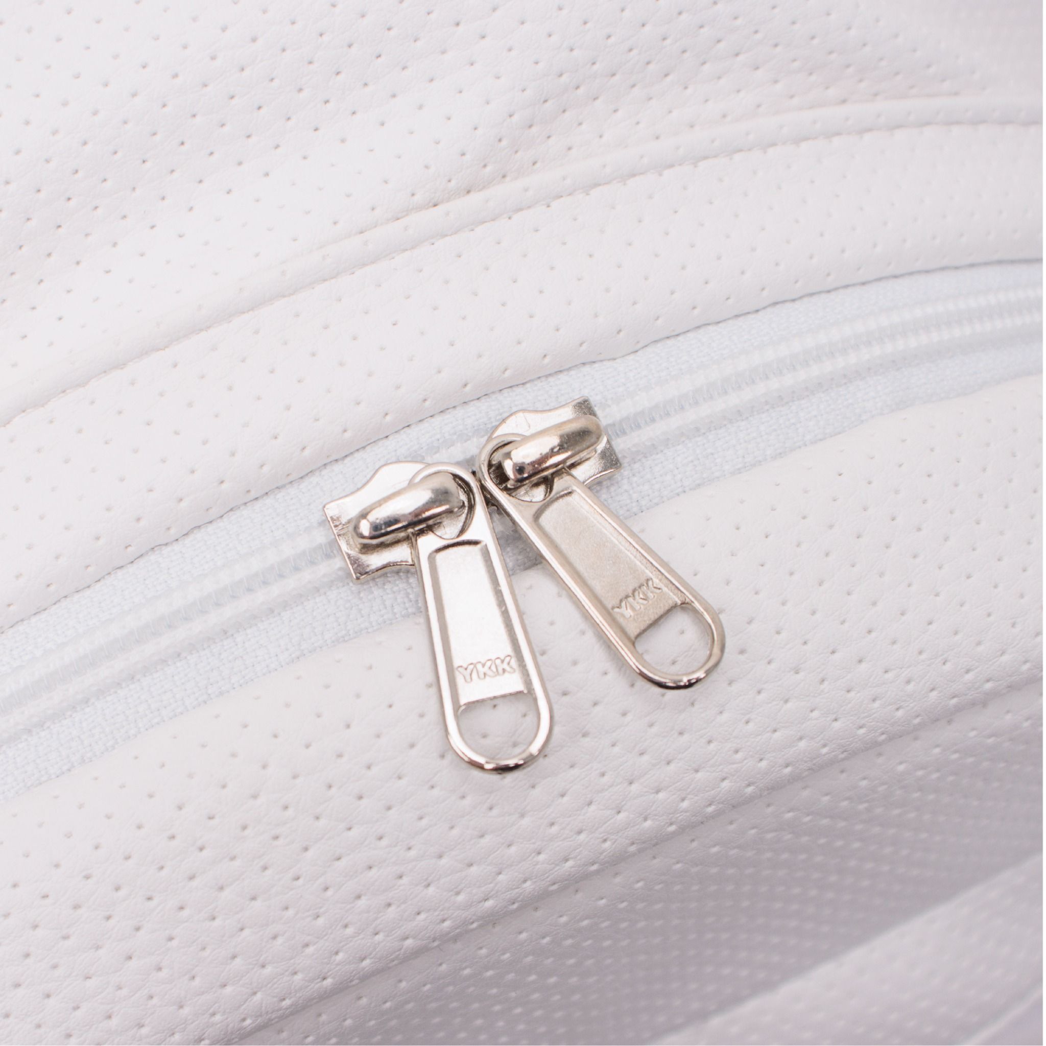 Multi Leather Backpack - White Dot 