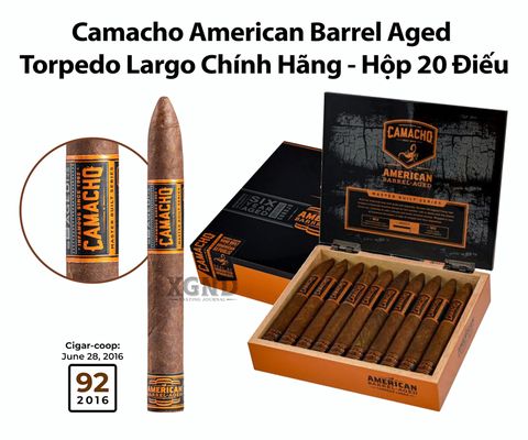 Cigar Camacho American Barrel Aged Torpedo Largo - Xì Gà Chính Hãng