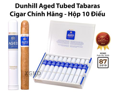 Cigar Dunhill Aged Tubed Tabaras - Hộp Xì Gà Dominica Chính Hãng