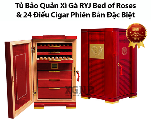 Tủ Bảo Quản Cigar Romeo Y Julieta Bed of Roses Humidor Chính Hãng