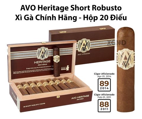 Cigar AVO Heritage Short Robusto - Xì Gà Chính Hãng