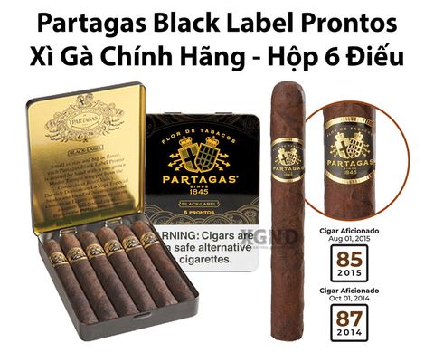 Cigar Partagas Black Label Prontos - Xì Gà Chính Hãng