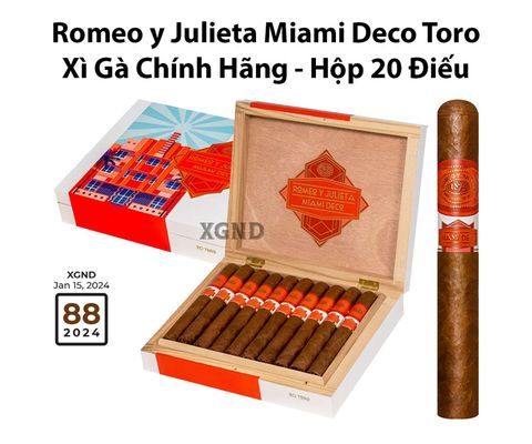 Cigar Romeo y Julieta Miami Deco Toro - Xì Gà Chính Hãng