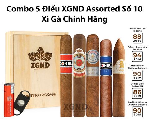 Combo 5 Điếu XGND Assorted Số 10 Chính Hãng