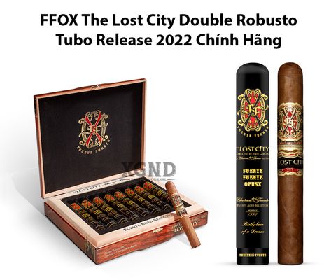 Cigar Fuente Fuente Opus X The Lost City LE Double Robusto Tubo - Xì Gà Chính Hãng