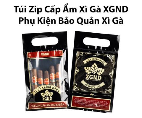 Túi Zip Cấp Ẩm Hai Chiều Xì Gà XGND - Phụ Kiện Bảo Quản Xì Gà