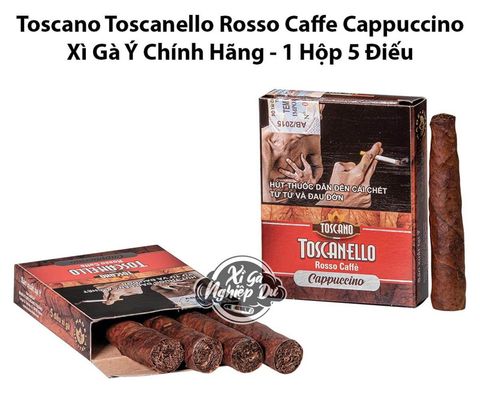 Cigar Mini Toscano Toscanello Rosso Caffe Cappuccino - Xì Gà Sữa Ý Chính Hãng