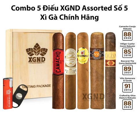 Combo 5 Điếu XGND Assorted Số 5 Chính Hãng