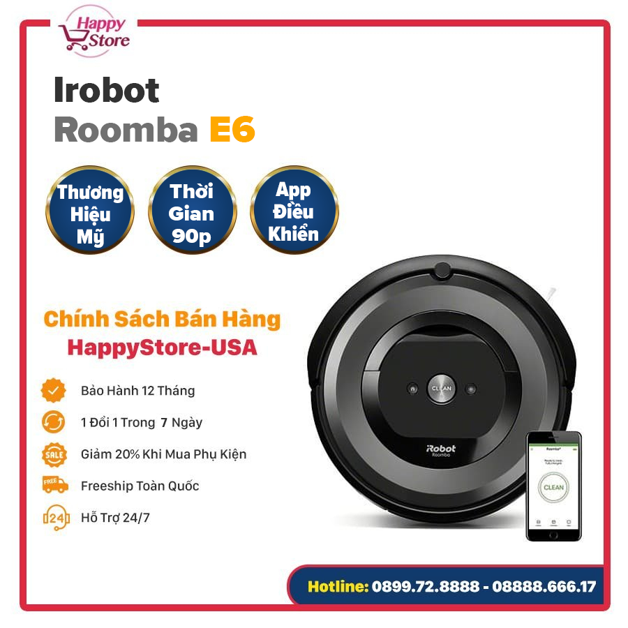 Robot Hút Bụi iRobot Roomba E6 (6134)